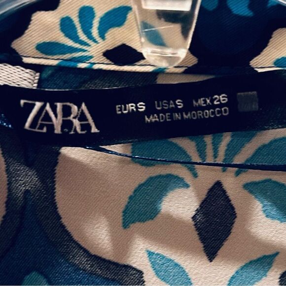 Zara Printed Button Down Top - Picture 6 of 8